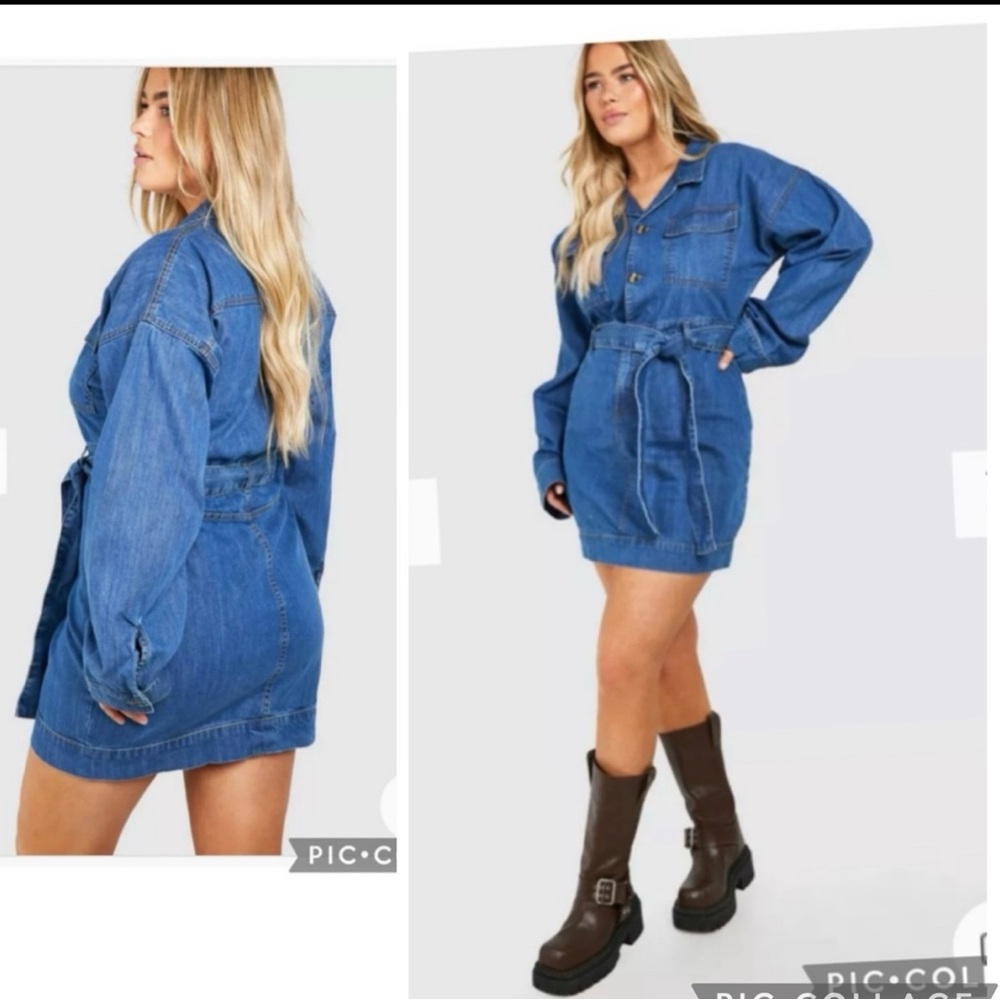 Denim dress size 16